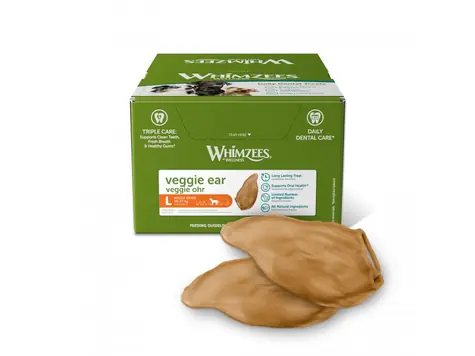 Whimzees veggie ucho L 18x60g / Dentálne maškrty pre psov