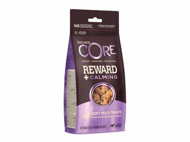 Wellness Core Dog Reward Adult Calming kačica 170g / Maškrty pre psov