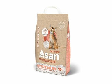 Asan Cat Pure eko-stelivo pre mačky a fretky 10l (2.5kg)