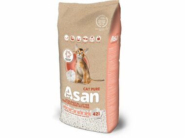 Asan Cat Pure eko-stelivo pre mačky a fretky 42 l