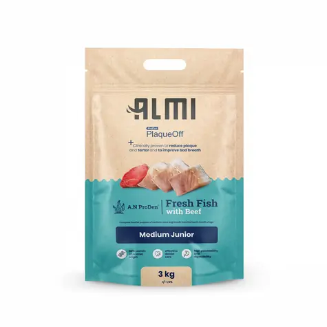ALMI Medium Junior 3kg / Granule pre psov / pre šteňatá stredných plemien od 4. mesiaca 