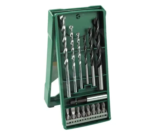 BOSCH 2607019579 / Mini-X-Line Sada vrtákov do muriva a dreva a bitov / 15 ks