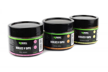 Nikl Boilies v dipe KrillBerry 250g 18+20mm
