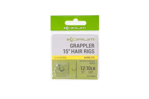 KORUM Nadväzec Grappler Hair Rigs 10cm Veľkosť 10 8ks
