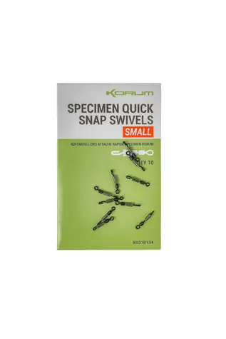 KORUM Obratlík Specimen Quick Snap Swivels Large 10ks