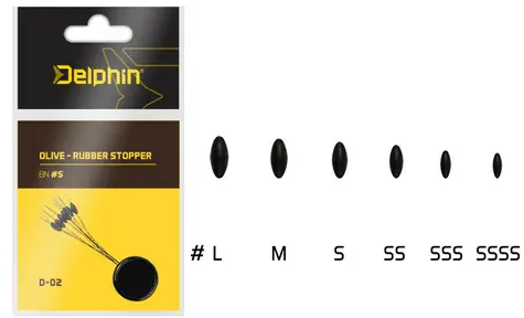 Delphin Stóper Olive Rubber Stopper Veľkosť SSS