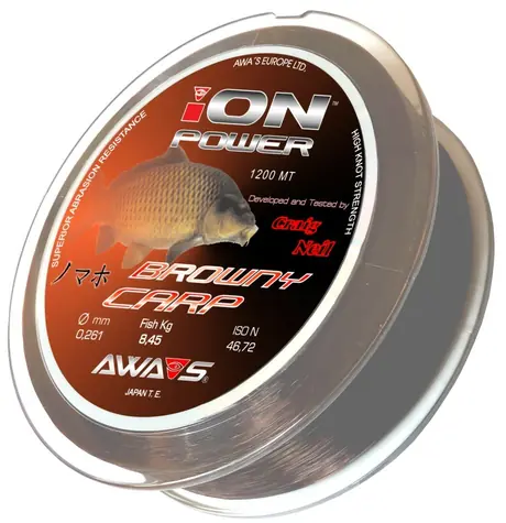 AWA-S Vlasec Ion Power Browny Carp 1200m 0,331mm 15,9kg