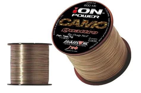 AWA-S Vlasec Ion Power Camo Quattro 600m 0,255mm 8,4kg