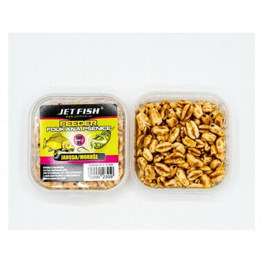 Jet Fish Fúkaná pšenica Jahoda/Moruše 100ml