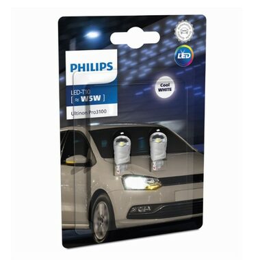 Philips Led Ultinon Pro3100 12V 0.74W 2ks / Atožiarovka LED / pätica W2.1x9.5d (W5W)