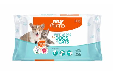 My FRIEND Vlhčené obrúsky pre psov a mačky / 30 ks / Levanduľa 