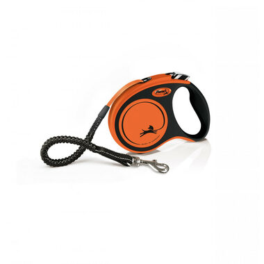 Flexi Xtreme S 5m/20kg oranžová / Vodítko