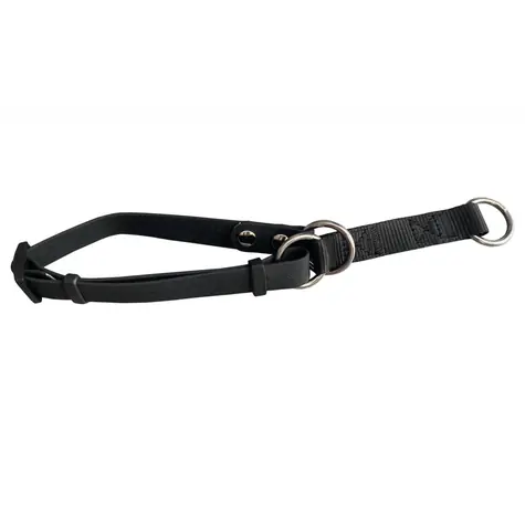 Huhubamboo Polostahovací obojok čierna / Obojok pre psov / 30-54 cm