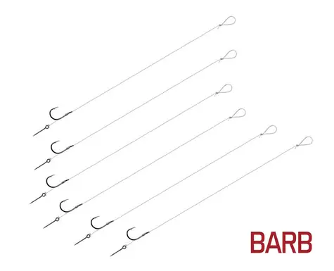 Delphin Náväzec FLR Sting BARB 8cm 0.30mm Veľkosť 4 Sting 7mm 6ks