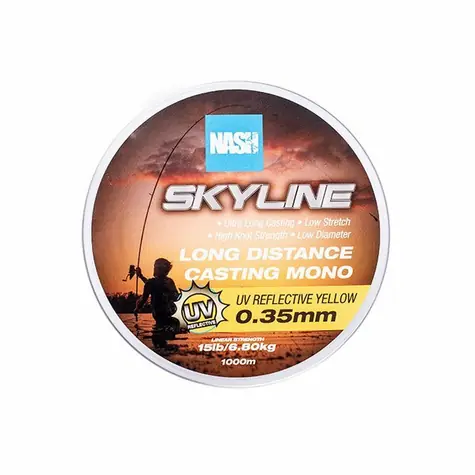 Nash Vlasec Skyline Mono UV Yellow 1000m 0,35mm 6,8kg