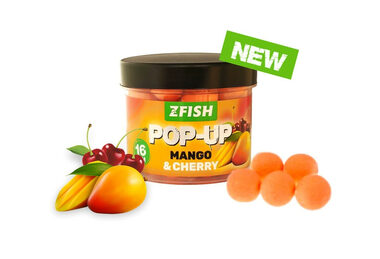 Zfish Pop UP boilies 60g 16mm Mango Cherry