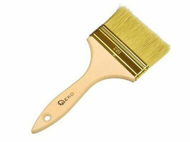 GEKO Štetec plochý 102 mm / drevená rukoväť 