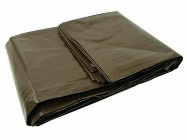 GEKO Plachta PP/PE nepremokavá extra silná hnedá 5x8 m