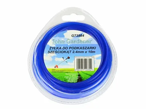 GEKO Struna do kosačky modrá 2.4mm 10m / hviezdicový profil / nylon 