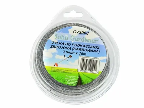 GEKO Struna do kosačky zosilnená 3.0mm 15m / zvlnený profil / nylon 