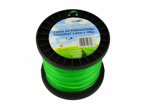 GEKO Struna do kosačky 2.4mm (päťuholníkový profil) 100m