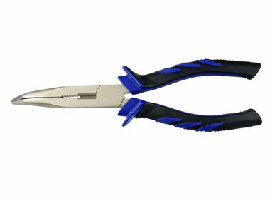 GEKO Kliešte polguľaté zahnuté 200 mm 