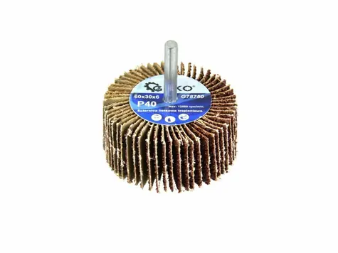 GEKO G78752 / Brúsny kotúč so stopkou / 60 x 30 x 6 mm / P80