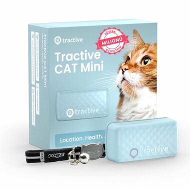 TRACTIVE GPS CAT Mini GPS Tracer pre mačky mentolová