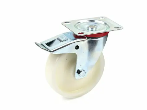 GEKO Náhradné otočné koliesko polypropylénové s brzdou 125mm