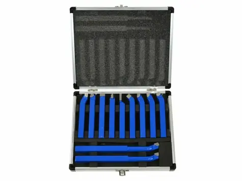 GEKO Sústružnícke nože 10x10mm sada 11ks / uložené v kufri 