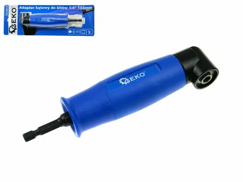 GEKO Uhlový nástavec pre skrutkovač & vŕtačku 155mm / 1/4" / 90 ° 