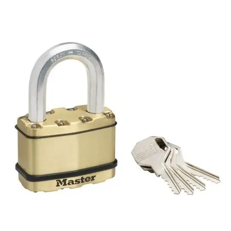 Master Lock M15BEURDLF Mosadzný visiaci zámok - Excell - 64mm