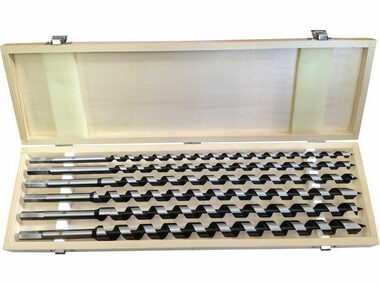 Extol- Premium Vrtáky hadovité do dreva sada 6ks / šesťhranná stopka / v drevenej kazete 