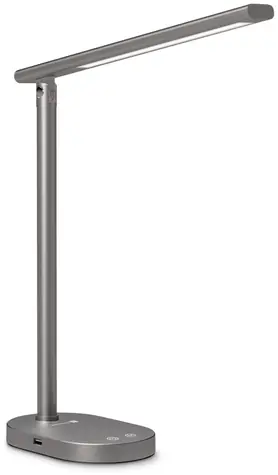 Connect IT SHINE šedá / Stolová LED lampička / 400 lm / 3 farebné teploty 