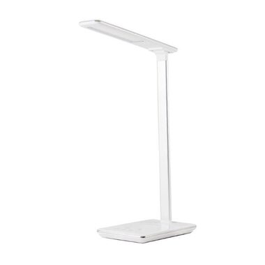 Huslog Stolová LED lampička s bezdrôtovou nabíjačkou biela / 2700-6500 K / USB / 3 farby svetla