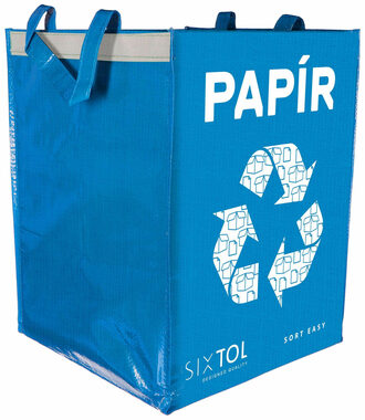 SIXTOL SORT Easy PAPER / Taška na triedený odpad / 30x30x40cm / 36l 