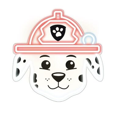 Tlapková patrola Dekoratívne LED neón - Marshall / montáž na stenu / napájanie USB 1.5m / 20-30lm