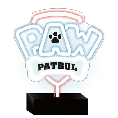 Tlapková patrola Dekoratívne LED neón na stojane - Logo / napájanie USB 1.5m / 20-30lm