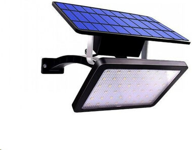 Viking SR18 vonkajšie solárne LED svetlo s pohybovým senzorom / 1000lm / IP54 / 20ks LED