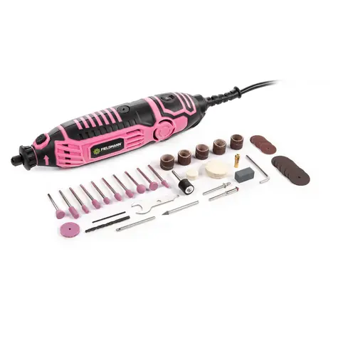 Fieldmann FDMB 200170-A / Modelárska brúska / 7.2V / 1300 mAh / 5 000 - 25 000 ot/min / 3.2 mm / 70 ks príslušenstva 