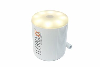 Technaxx TX-261 Mini batériová vzduchová pumpa, biela / 1300mAh / 13.5W / 180L za min