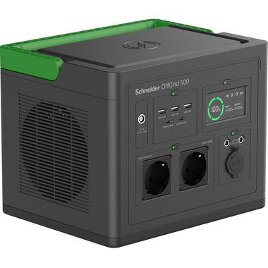 APC OffGrid Portable Power Station 500 / Prenosná nabíjacia stanica / Li ION / 517Wh / 2x CEE 7/3 / 3x USB-A / 2x USB-C
