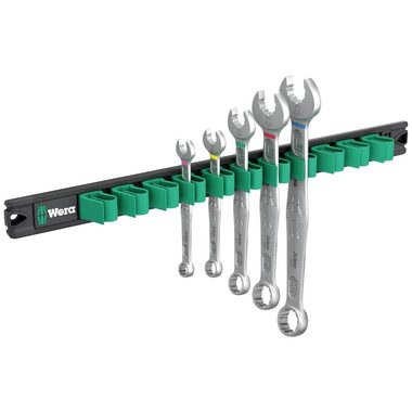 Wera 9641 Magnetická lišta 6003 Joker 2 / Sada otvorených a očkových kľúčov / 5 dielny