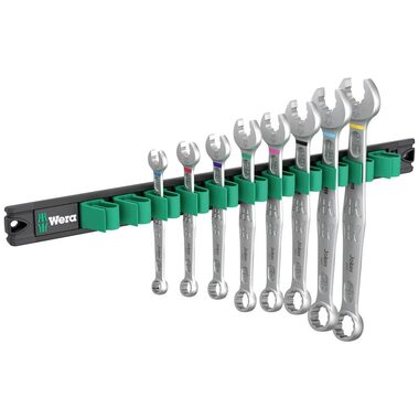 Wera 9642 Magnetická lišta 6003 Joker Imperial 1 / Sada očkových a otvorených kľúčov / 8 dielny