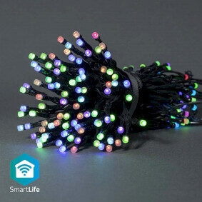 Nedis Vianočné Osvetlenie SmartLife / Reťaz / Wi-Fi / RGB / 84 LED's / 10.0 m / Android & iOS