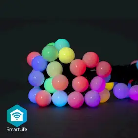 Nedis Dekoratívne Svetlá SmartLife / Party Lights / Wi-Fi / RGB / 48 LED's / 10.8 m / Android & iOS 