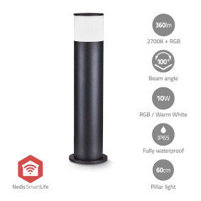 Nedis Vonkajšie svetlo Smartlife / 360 lm / Zigbee 3.0 / 10 + 4 W / RGB / Teplá biela / 2700 K / Hliník / Android & iOS