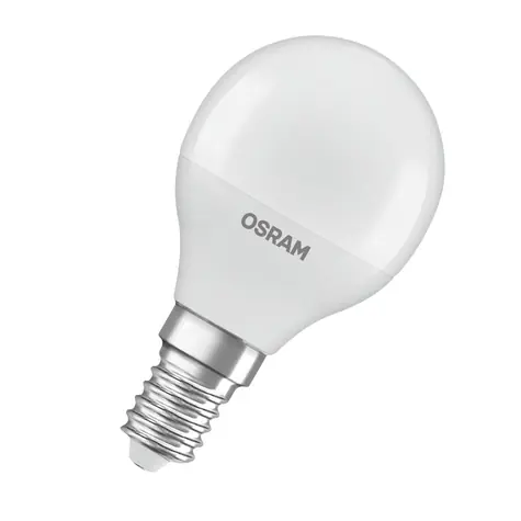 OSRAM LED žiarovka 4.9W E14 / 470 lm / 4000K / 10000h / 230V / noDIM / F / mliečne