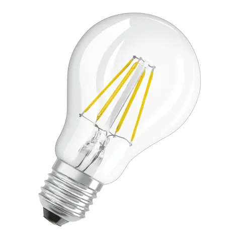 OSRAM LED žiarovka 4W E27 / 470 lm / 2700k / 10000h / 230V / noDIM / E / číre