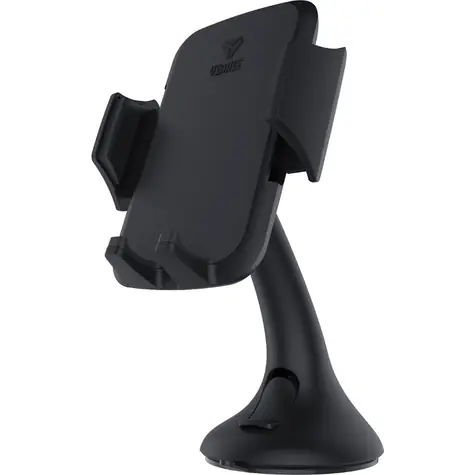 YENKEE YSM 415 čierna / držiak na mobil na palubnú dosku alebo čelné sklo / vhodný pre telefóny do 6"